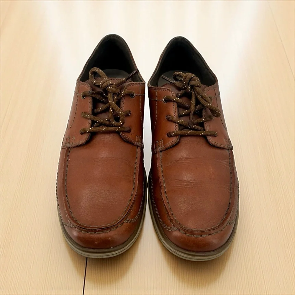 Clarks Men's‎ Brown Leather Boat Shoes